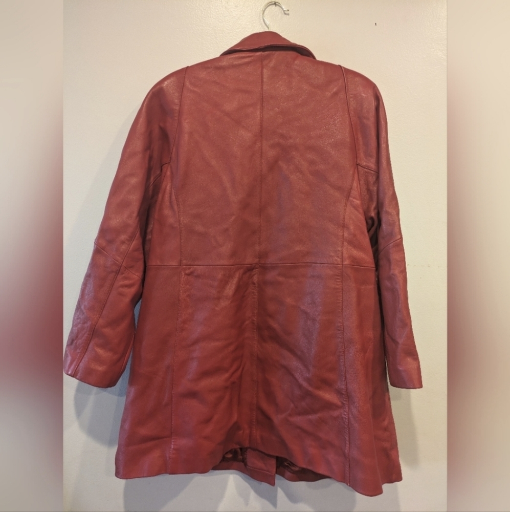 Valerie Stevens Red Leather Jacket - Picture 7 of 7